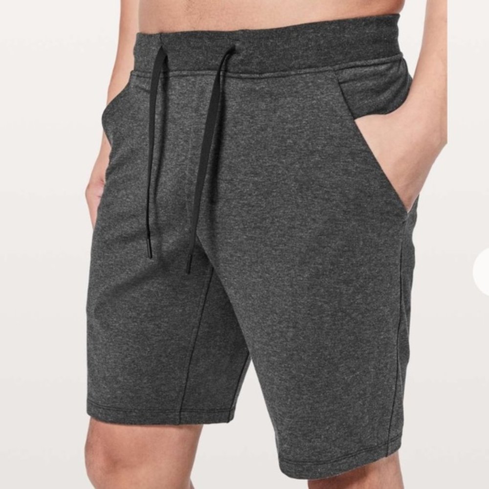 Lululemon City Sweat Shorts 9" Heathered Black Size L